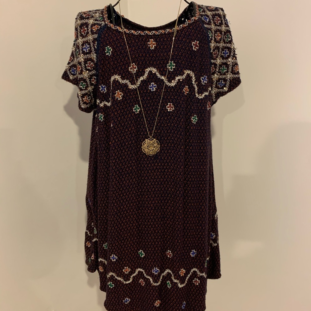 Super soft beaded Free People dress